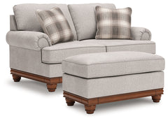 Best Furniture Outlet - Ashley Furniture - Clearbrooke Loveseat and Ottoman - Loveseat and Ottoman - PC56803U1