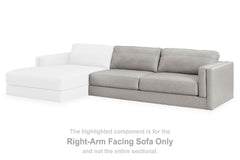 Best Furniture Outlet - Ashley Furniture - Amiata Sectional - RAF Sofa / Glacier - 5740467