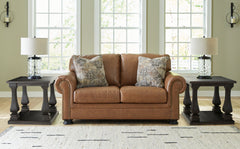 Best Furniture Outlet - Ashley Furniture - Carianna Living Room - Loveseat / Caramel - 5760435