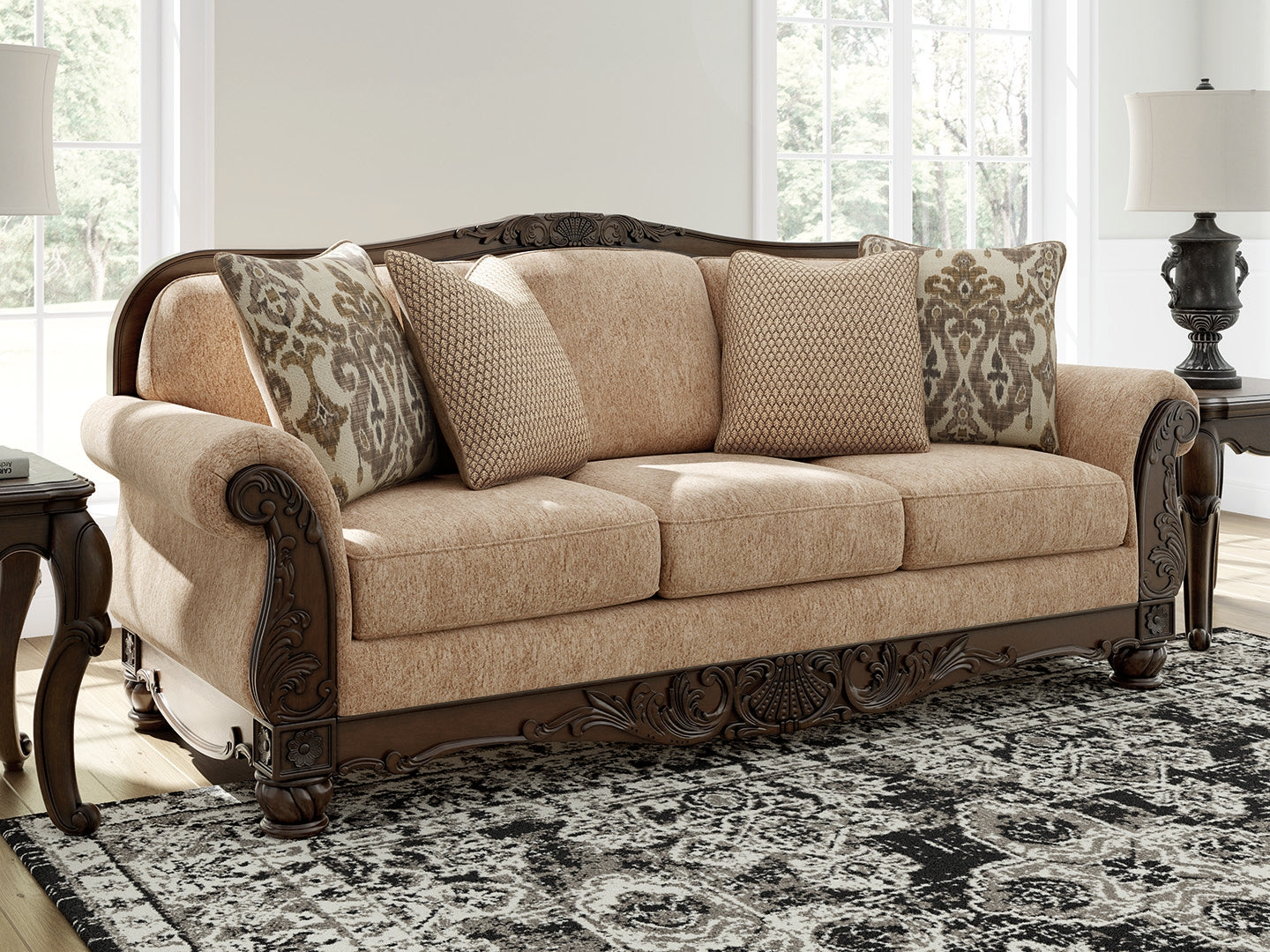 Best Furniture Outlet - Ashley Furniture - Chelsworth Living Room - Sofa / Golden - PC5790538