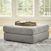 Best Furniture Outlet - Ashley Furniture - Avaliyah Living Room - Oversized Accent Ottoman / Ash - 5810308