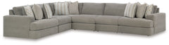 Best Furniture Outlet - Ashley Furniture - Avaliyah Sectional - RAF 6-Piece Sectional / Ash - 58103S7