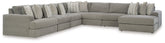 Best Furniture Outlet - Ashley Furniture - Avaliyah Sectional - RAF 5-Piece Sectional / Ash - 58103S6