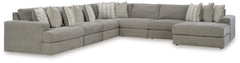 Best Furniture Outlet - Ashley Furniture - Avaliyah Sectional - RAF 5-Piece Sectional / Ash - 58103S6