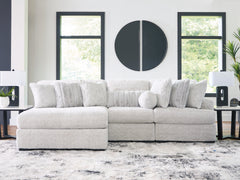 Best Furniture Outlet - Ashley Furniture - Cuddle Plush Sectional - 3-Piece Sectional with Chaise / Arctic - PC59106S7