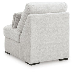 Cuddle Plush 3-Piece Sectional, Chair and Ottoman