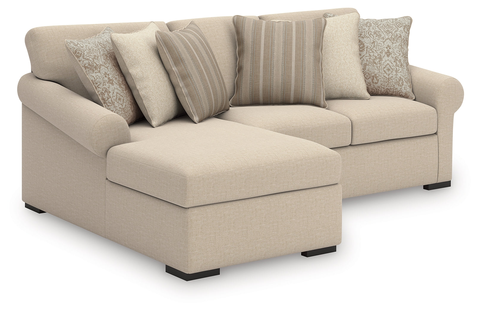 Best Furniture Outlet - Ashley Furniture - LadyMae Sectional - RAF 2-Piece Sectional with Chaise / Twill - 59404S6