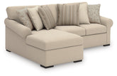 Best Furniture Outlet - Ashley Furniture - LadyMae Sectional - RAF 2-Piece Sectional with Chaise / Twill - 59404S6