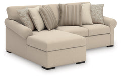Best Furniture Outlet - Ashley Furniture - LadyMae Sectional - RAF 2-Piece Sectional with Chaise / Twill - 59404S6