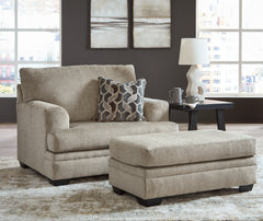 Stonemeade Sofa Chaise, Oversized Chair and Ottoman