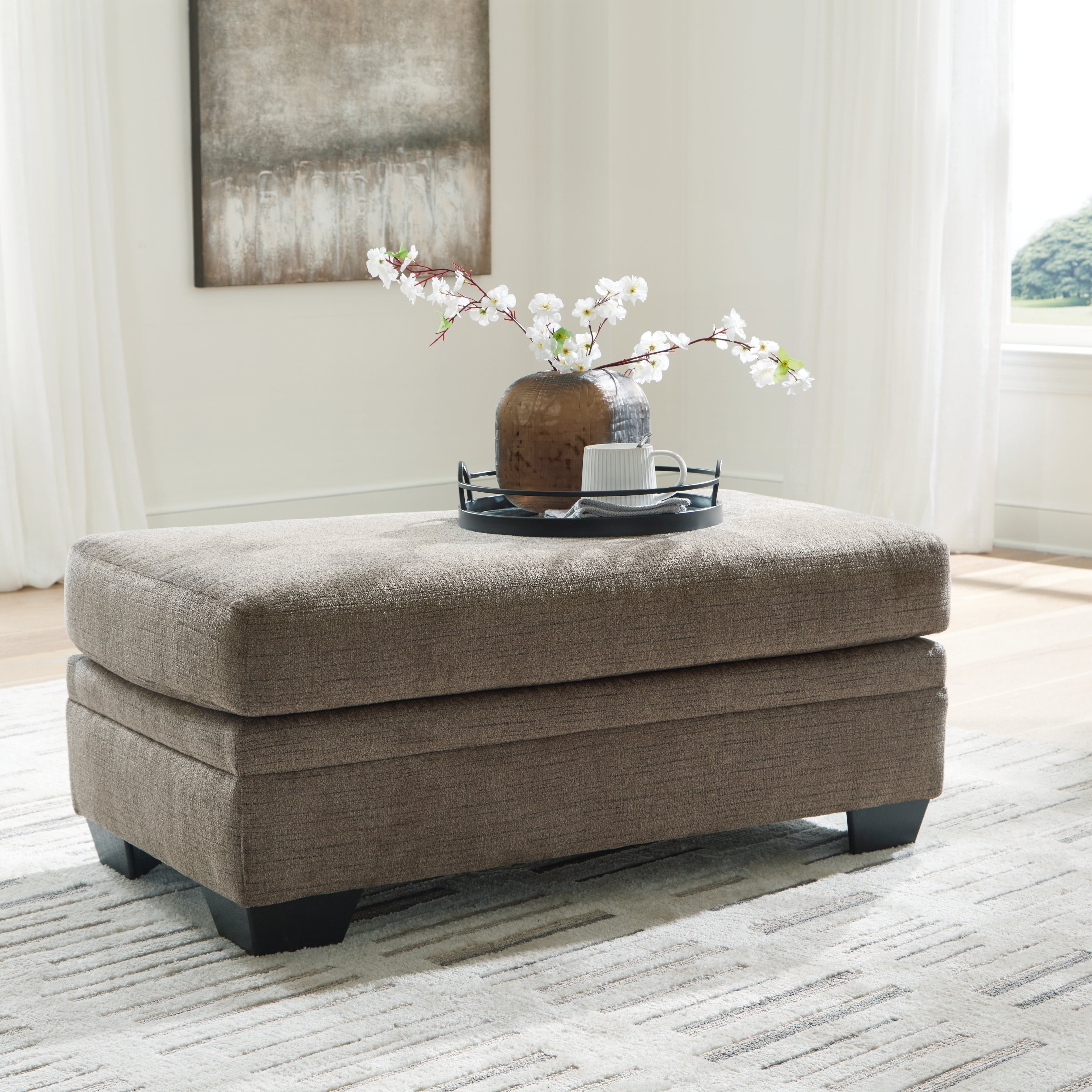Best Furniture Outlet - Ashley Furniture - Stonemeade Living Room - Ottoman / Nutmeg - 5950514