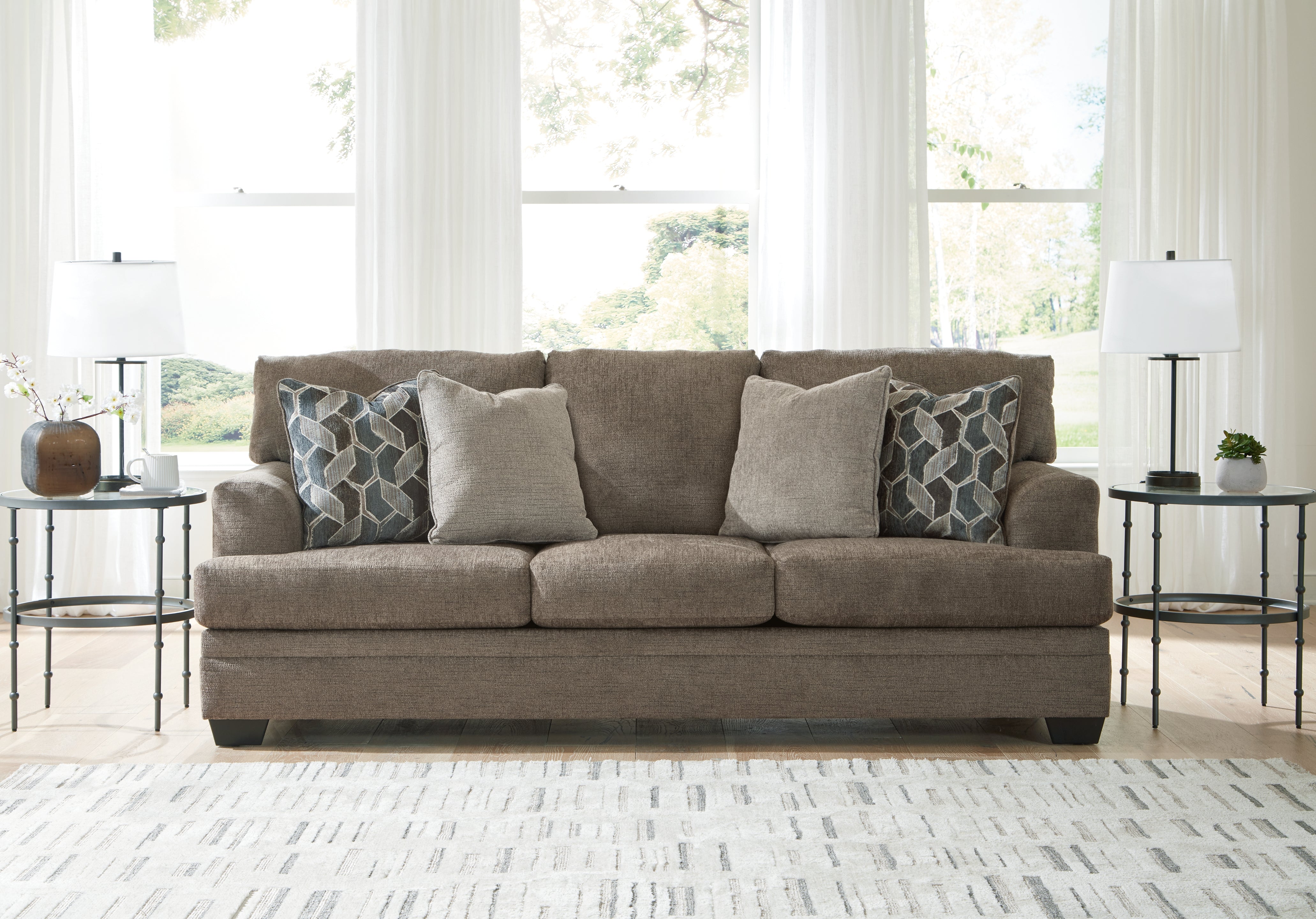 Best Furniture Outlet - Ashley Furniture - Stonemeade Living Room - Sofa / Nutmeg - 5950538