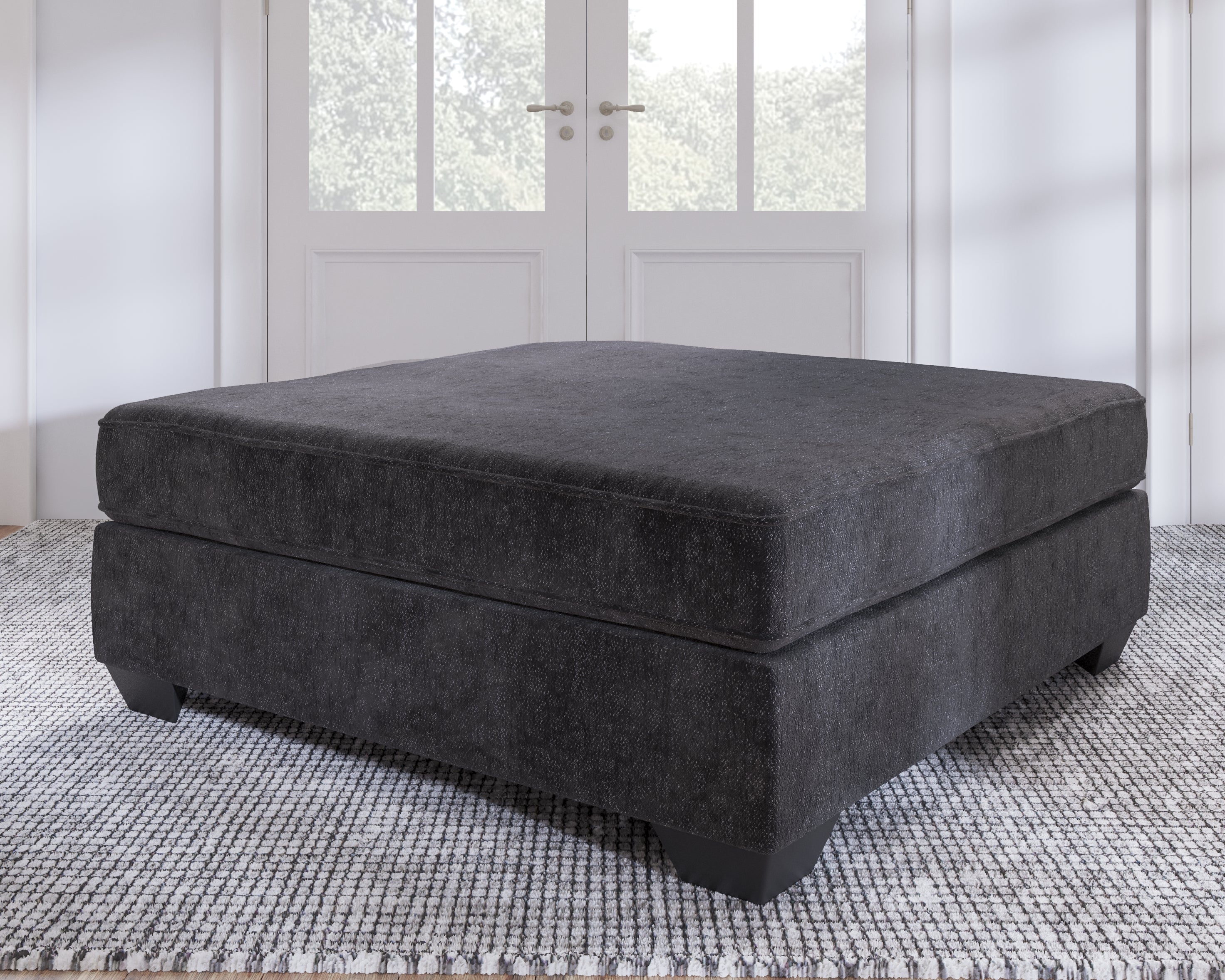 Best Furniture Outlet - Ashley Furniture - Lavernett Living Room - Oversized Accent Ottoman / Charcoal - 5960308
