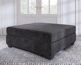 Best Furniture Outlet - Ashley Furniture - Lavernett Living Room - Oversized Accent Ottoman / Charcoal - 5960308