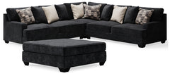 Best Furniture Outlet - Ashley Furniture - Lavernett 3-Piece Sectional and Oversized Ottoman - 3-Piece Sectional and Oversized Ottoman - 59603U3