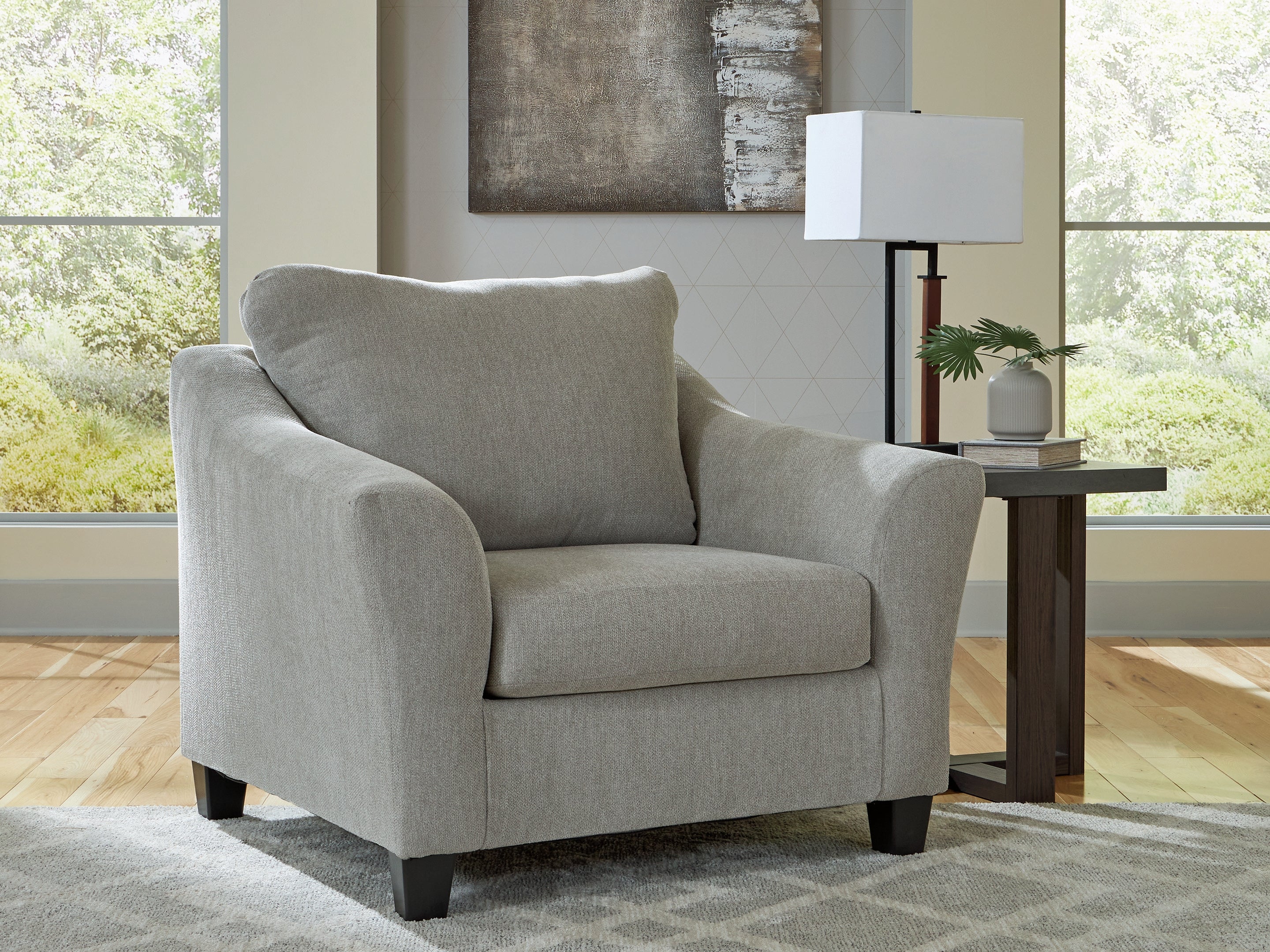 Best Furniture Outlet - Ashley Furniture - Willarae Living Room - Chair and a Half / Taupe - 5980323