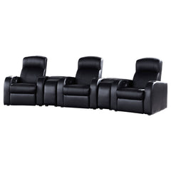 Best Furniture Outlet - Coaster - Cyrus 5-piece Upholstered Home Theater Seating - 600001-S3A