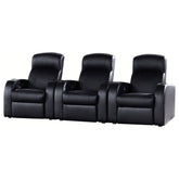 Best Furniture Outlet - Coaster - Cyrus 3-piece Upholstered Home Theater Seating - 600001-S3B