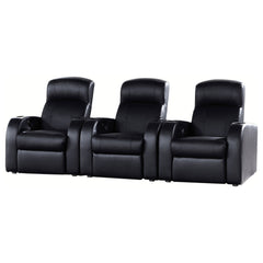 Best Furniture Outlet - Coaster - Cyrus 3-piece Upholstered Home Theater Seating - 600001-S3B