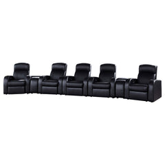 Best Furniture Outlet - Coaster - Cyrus 7-piece Upholstered Home Theater Seating - 600001-S5B