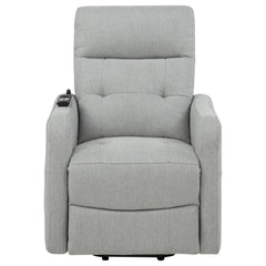 Dayes Upholstered Power Lift Recliner Chair Light Grey
