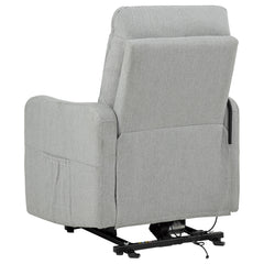 Dayes Upholstered Power Lift Recliner Chair Light Grey