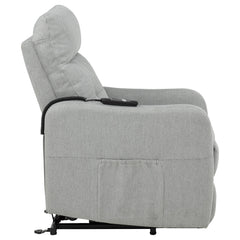 Dayes Upholstered Power Lift Recliner Chair Light Grey
