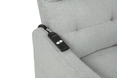 Dayes Upholstered Power Lift Recliner Chair Light Grey
