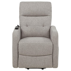 Dayes Upholstered Power Lift Recliner Chair Taupe