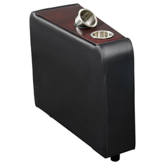 Best Furniture Outlet - Coaster - Toohey Upholstered Home Theater Storage Wedge Console Black - 600182