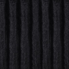 Jacana Corduroy Upholstered Dual Power Chaise Sofa Black