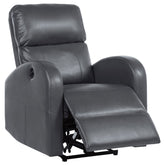 Best Furniture Outlet - Coaster - Grant Upholstered Power Recliner Chair Grey - 601499P