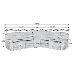 Atkinson Upholstered Reclining Sectional Sofa Black