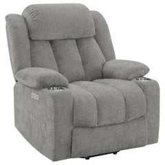 Best Furniture Outlet - Coaster - Houston Upholstered Power Lift Recliner Grey - 602284P