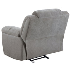 Gilson 3-piece Chenille Upholstered Reclining Sofa Set Grey