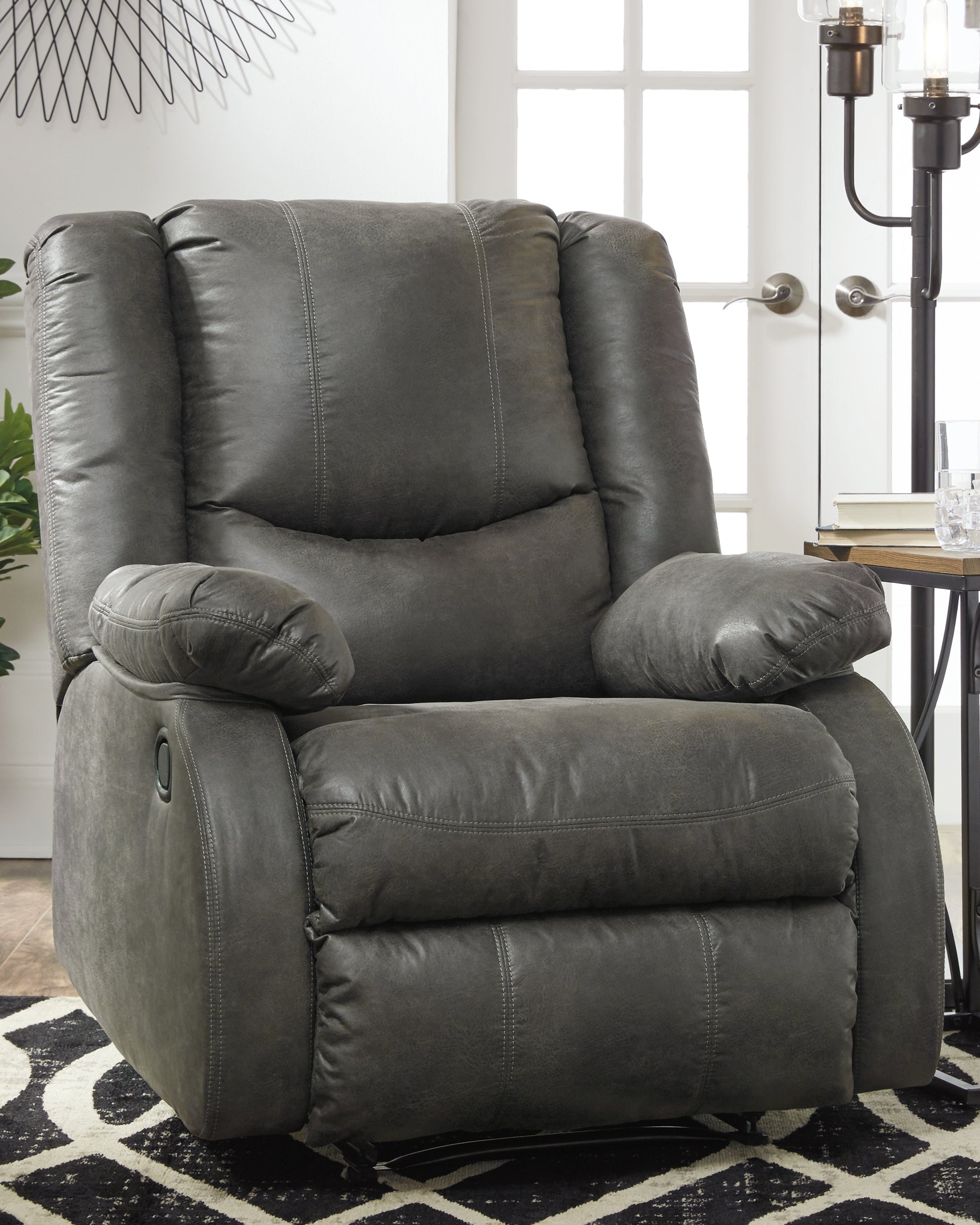 Best Furniture Outlet - Ashley Furniture - Bladewood Living Room - Zero Wall Recliner / Slate - 6030629