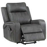 Best Furniture Outlet - Coaster - Raelynn Upholstered Power Lift Recliner Chair Grey - 603194P
