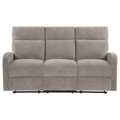 Hamilton Chenille Manual Reclining Sofa Sand