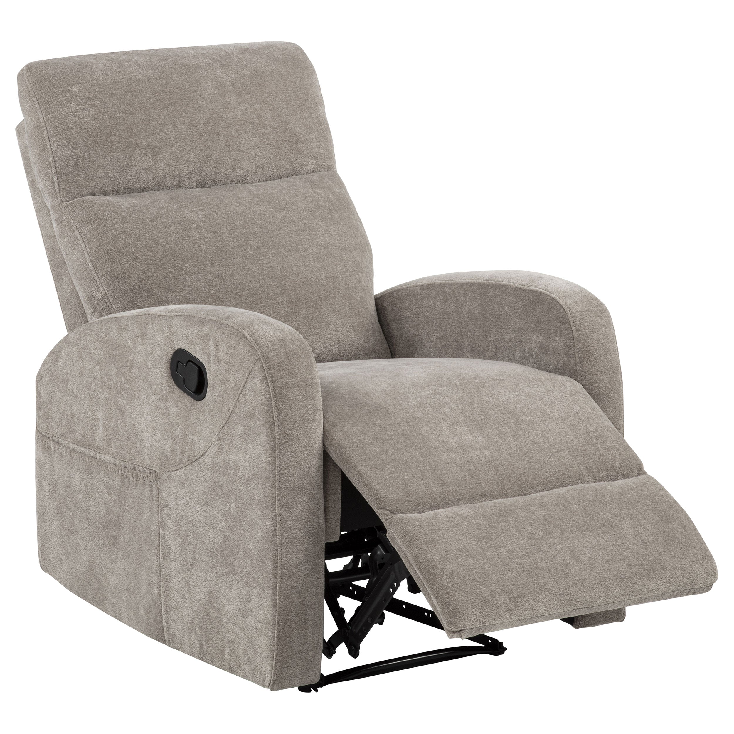 Best Furniture Outlet - Coaster - Hamilton Chenille Manual Recliner Sand - 603373