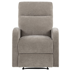 Hamilton Chenille Manual Recliner Sand