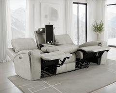 Best Furniture Outlet - Coaster - Brickston Triple Power Reclining Sofa Grey - 603434PPP