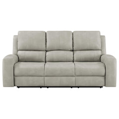 Brickston Triple Power Reclining Sofa Grey
