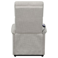 Herrera Upholstered Power Lift Massage Chair Beige