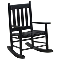 Best Furniture Outlet - Coaster - Annie Slat Back Solid Wood Kids Rocking Chair Black - 609451