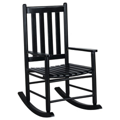 Best Furniture Outlet - Coaster - Annie Slat Back Solid Wood Rocking Chair Black - 609456