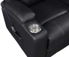 Armstrong Upholstered Power Lift Massage Recliner Espresso