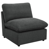 Best Furniture Outlet - Coaster - Collins Modular Armless Chair Dark Grey - 609530AC