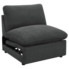 Best Furniture Outlet - Coaster - Collins Modular Power Armless Recliner Dark Grey - 609530ARP