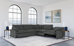Collins Modular Power Armless Recliner Dark Grey