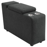 Best Furniture Outlet - Coaster - Collins Upholstered Modular Storage Console Dark Grey - 609530CON